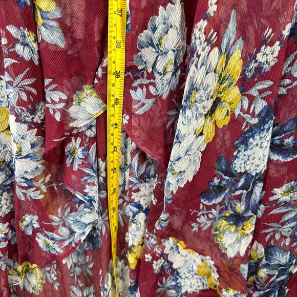 Ali & Jay Maxi Dress Womens Size M Multicolor Bohemian Rhapsody Floral Cut Out - Picture 7 of 13